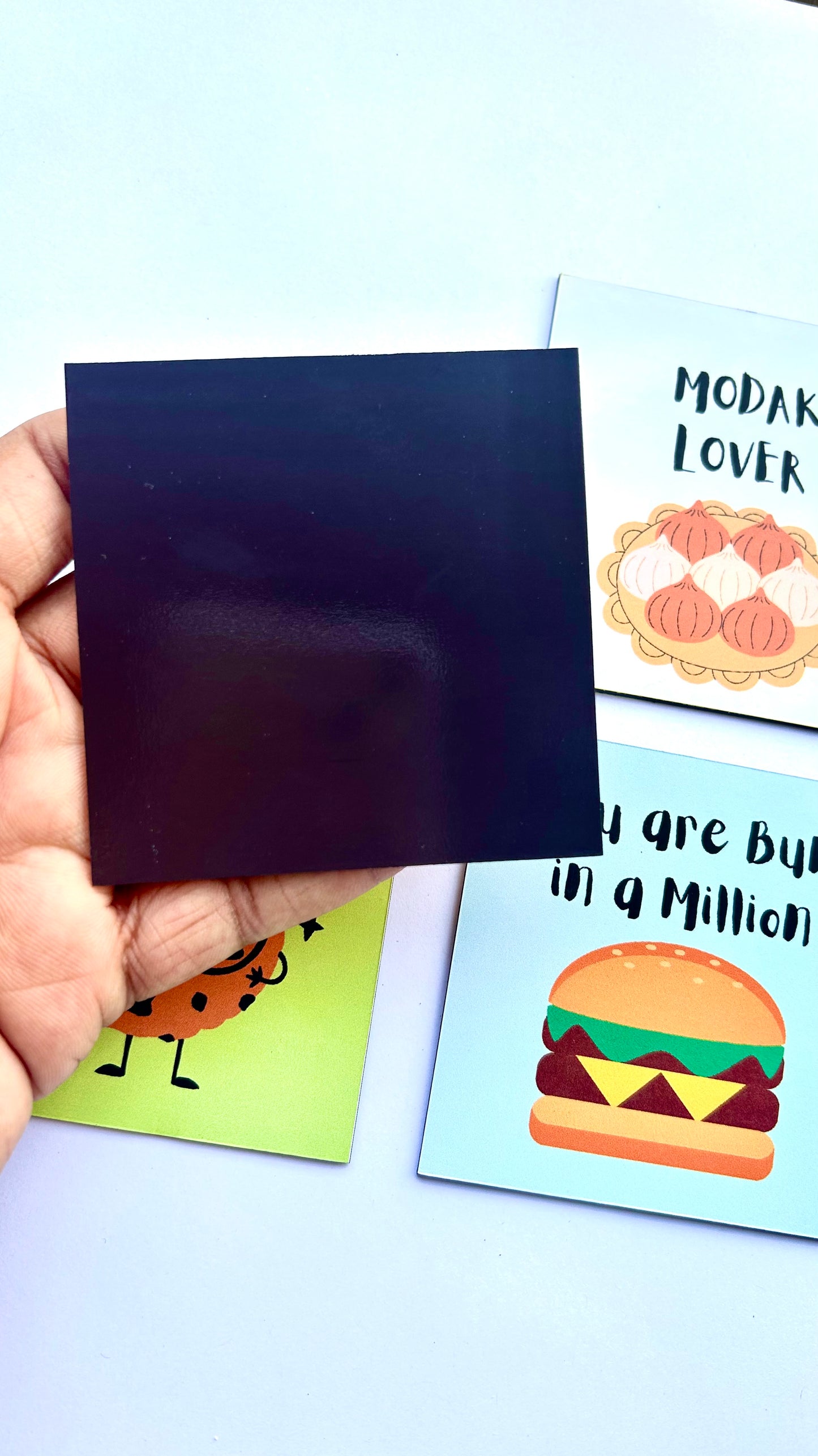 Foodie Delight: Combo of 4 Quirky Fridge Magnets for Food Lovers Theme 1