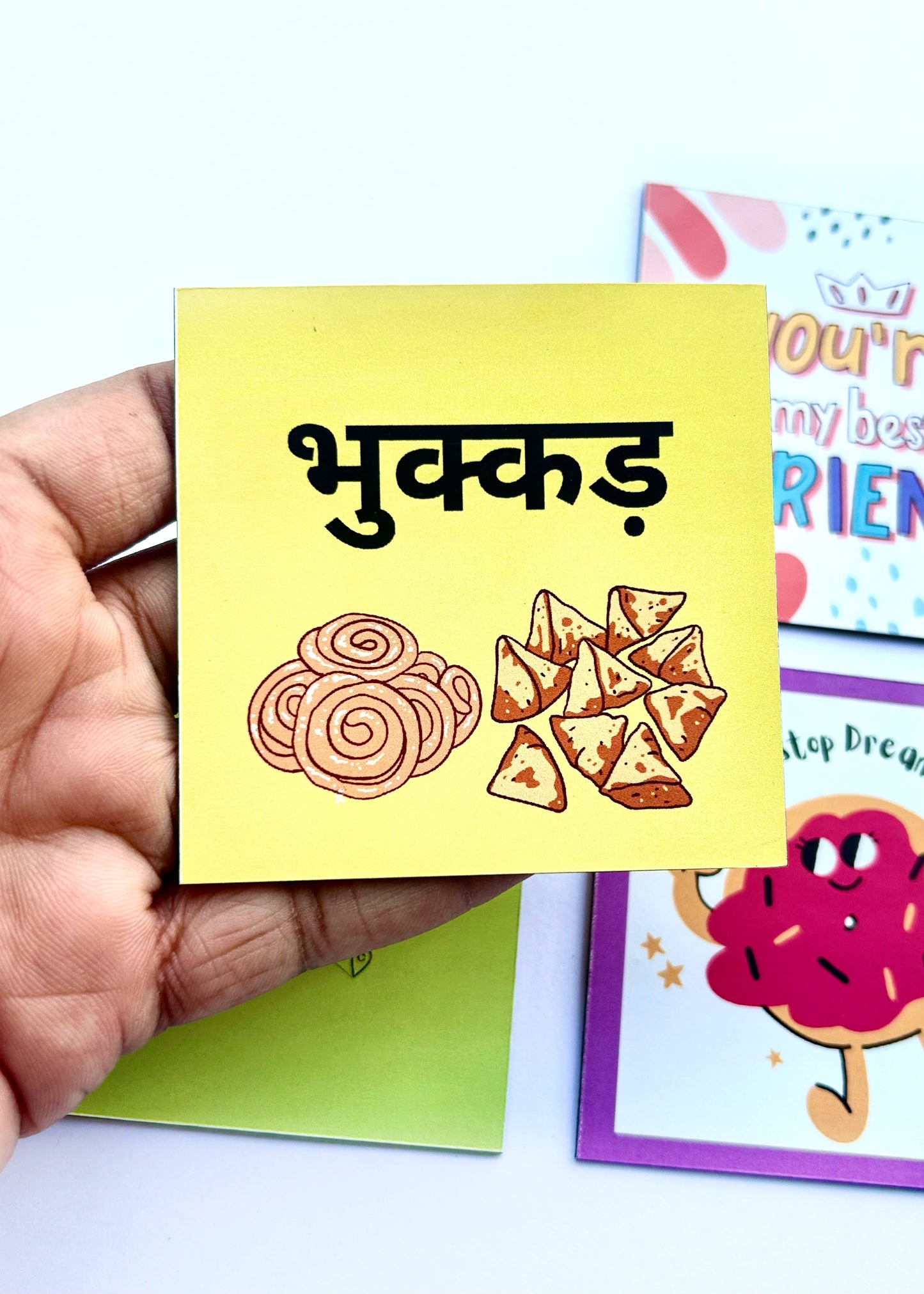Foodie Delight: Combo of 4 Quirky Fridge Magnets for Food Lovers Theme 3