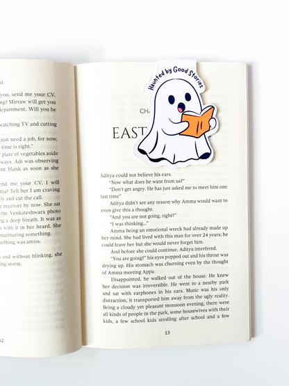 Ghost-Themed Magnetic Bookmarks (Pack of 3) | Cute Halloween Page Markers for Books | Spooky Gift for Book Lovers & Readers