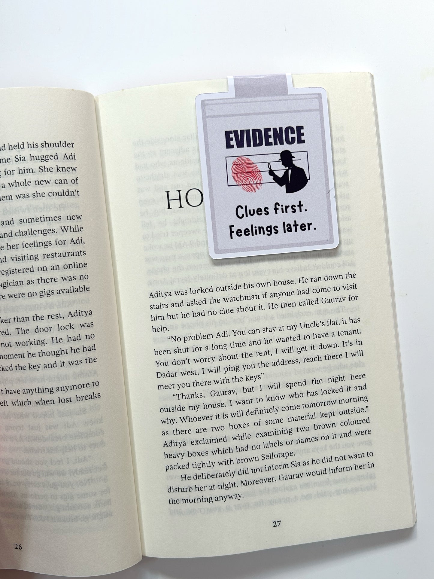 Thriller-Themed Magnetic Bookmarks (Pack of 3) | Crime & Mystery Quote Page Markers for Books | Gift for Suspense Readers