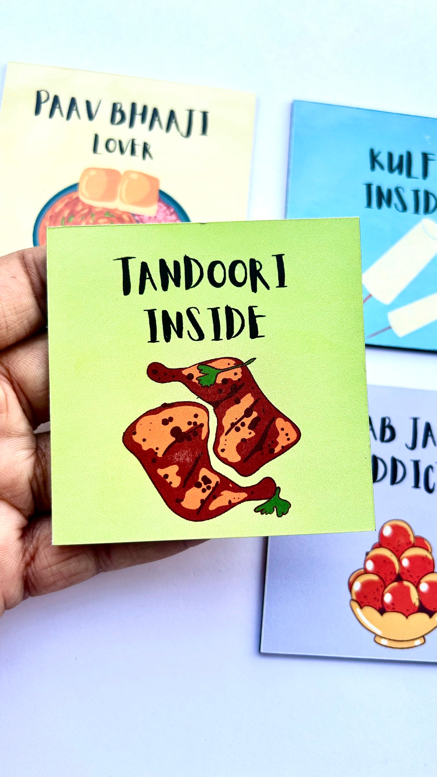 Foodie Delight: Combo of 4 Quirky Fridge Magnets for Food Lovers Theme 1