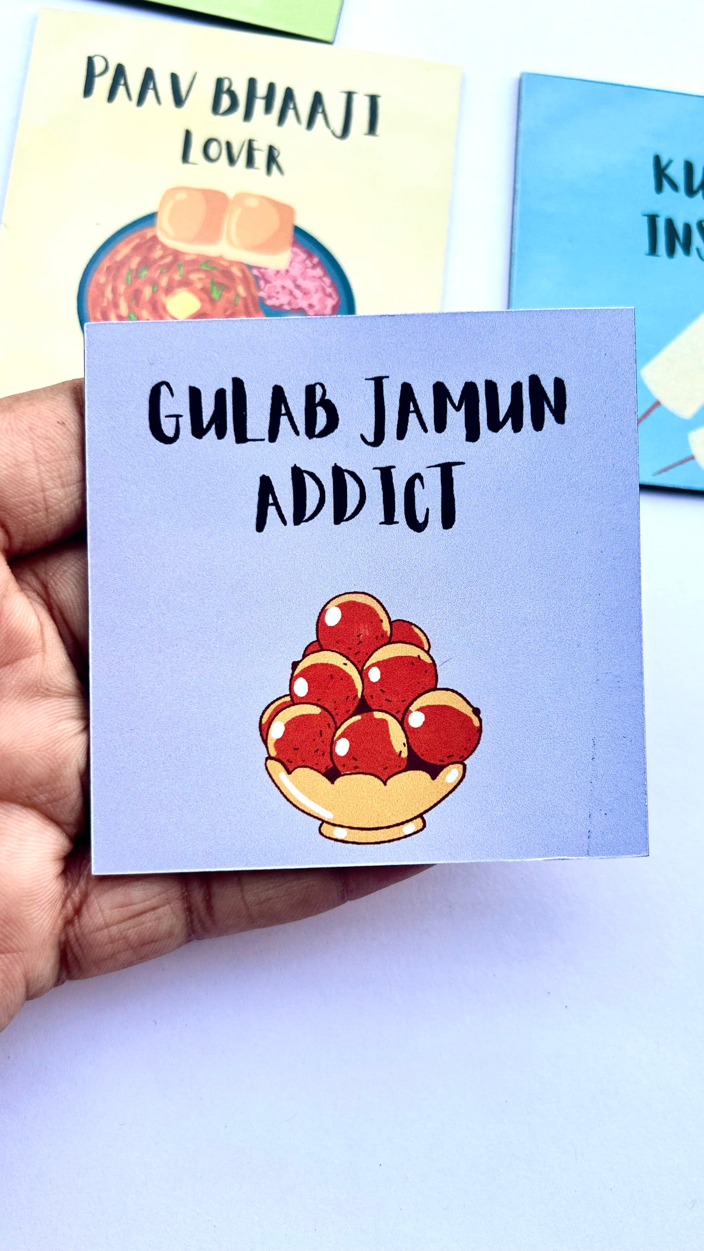 Foodie Delight: Combo of 4 Quirky Fridge Magnets for Food Lovers Theme 1