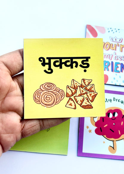 Foodie Delight: Combo of 4 Quirky Fridge Magnets for Food Lovers Theme 3