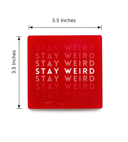 MDF Wooden Coasters Inspirational Quotes Theme, 3.5 Inches Square