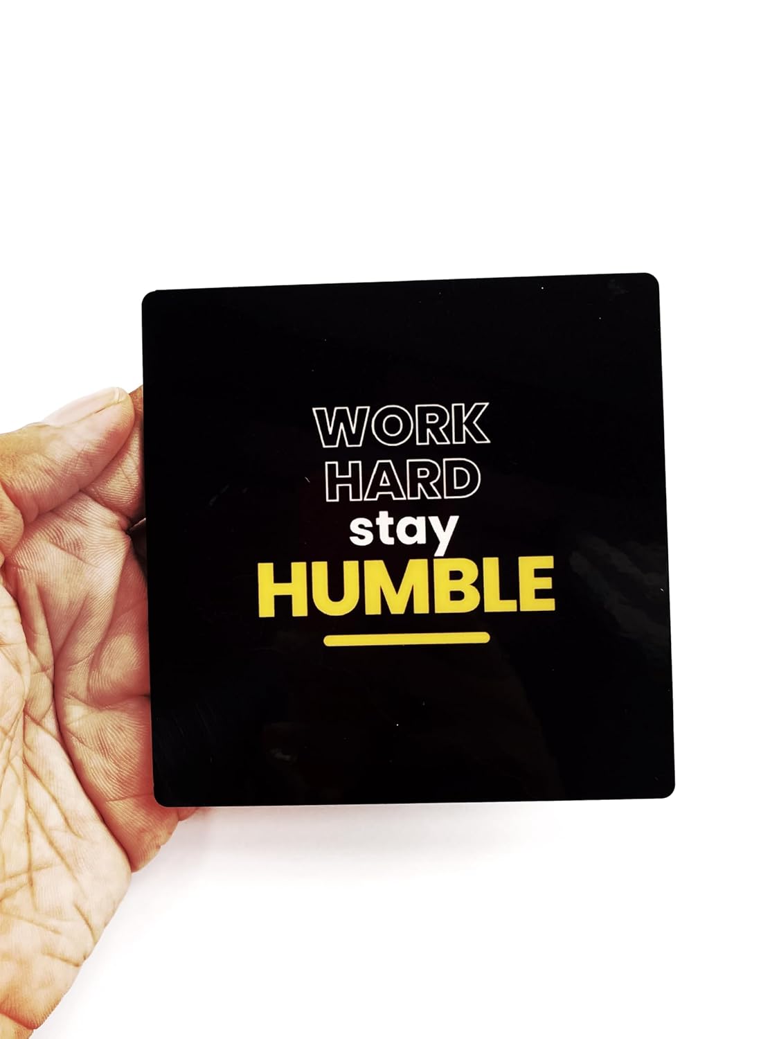 MDF Wooden Coasters Inspirational Quotes Theme, 3.5 Inches Square